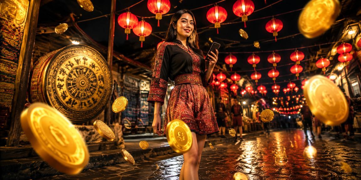 Người dùng tại Sa Pa nhâm nhi cà phê và duyệt ưu đãi tiền thưởng trên điện thoại